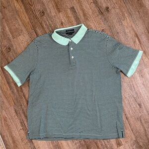 Lands’ End • 100% Supima Cotton Striped Polo